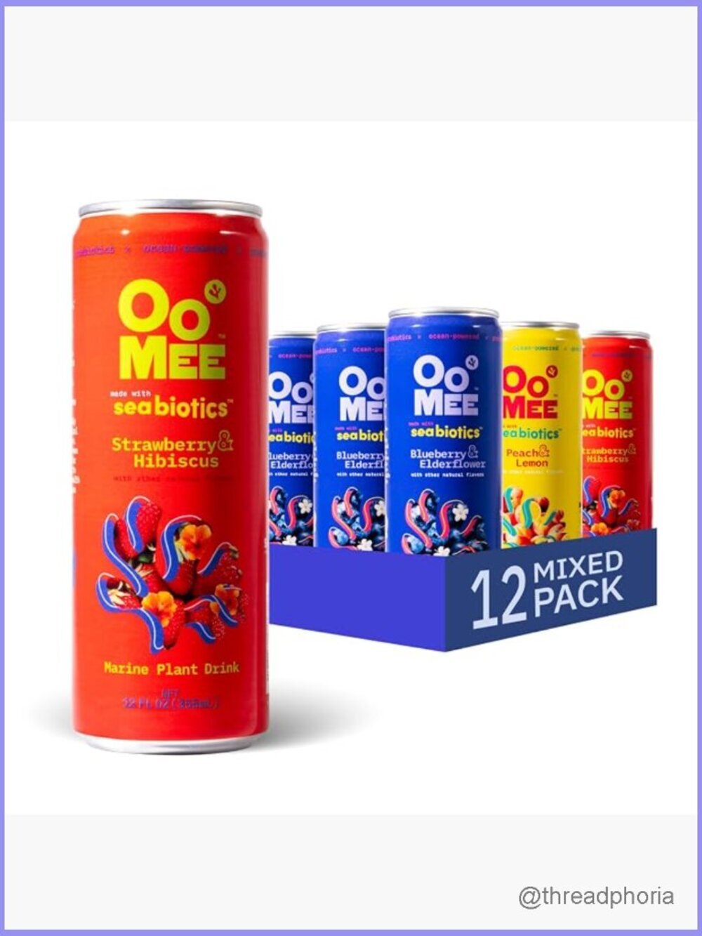 Prebiotic Drink Variety Pack - Peach Lemon Blueberry Elderflower Strawberry